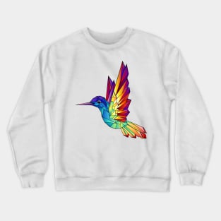 Rainbow Hummingbird Crewneck Sweatshirt